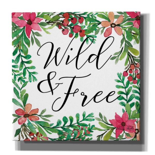 Wild & Free Greenery  by Cindy Jacobs, Canvas Wall Art Hot on Sale