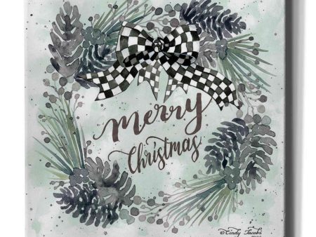 Merry Christmas Wreath II  by Cindy Jacobs, Canvas Wall Art Online now