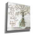 Thankful People Flower Vase  by Cindy Jacobs, Canvas Wall Art on Sale