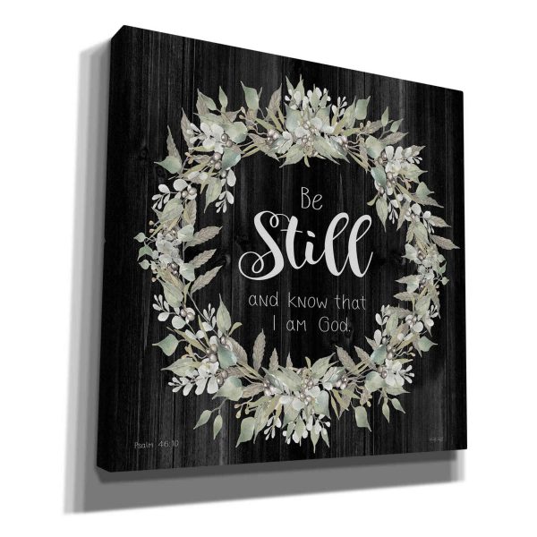 Be Still and Know Wreath  by Cindy Jacobs, Canvas Wall Art Online