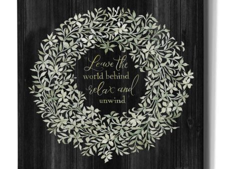 Leave the World Behind Wreath  by Cindy Jacobs, Canvas Wall Art Supply