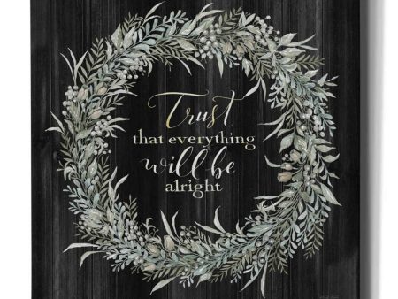 Trust Wreath  by Cindy Jacobs, Canvas Wall Art For Sale