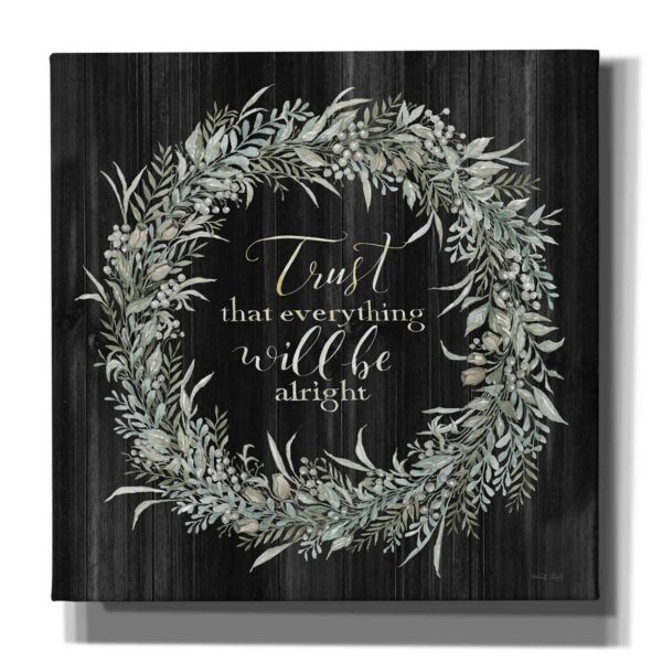 Trust Wreath  by Cindy Jacobs, Canvas Wall Art For Sale