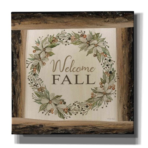 Welcome Fall Wreath  by Cindy Jacobs, Canvas Wall Art Supply