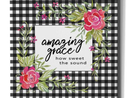 Amazing Grace on Plaid  by Cindy Jacobs, Canvas Wall Art Cheap