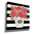 Fuchsia Flores Stripes  by Cindy Jacobs, Canvas Wall Art For Cheap