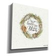 Never Too Much Beach Shell Wreath  by Cindy Jacobs, Canvas Wall Art Cheap