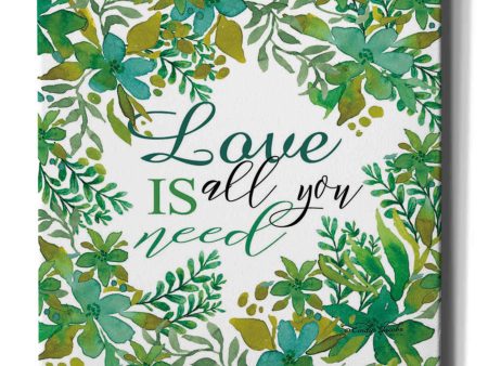 Love Is Greenery  by Cindy Jacobs, Canvas Wall Art Discount