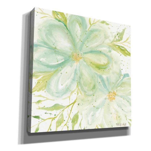 Teal Big Blooms  by Cindy Jacobs, Canvas Wall Art Supply