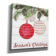 Season s Greetings Ornaments  by Cindy Jacobs, Canvas Wall Art Online now