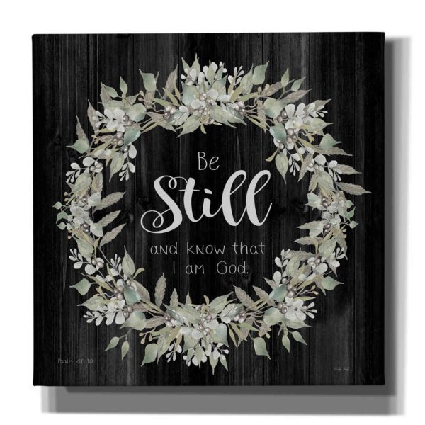 Be Still and Know Wreath  by Cindy Jacobs, Canvas Wall Art Online