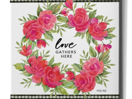 Love Gathers Here Flower Crown  by Cindy Jacobs, Canvas Wall Art on Sale