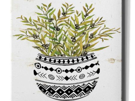 Mud Cloth Succulent I  by Cindy Jacobs, Canvas Wall Art Sale