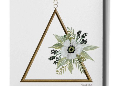 Geometric Triangle Muted Floral II  by Cindy Jacobs, Canvas Wall Art Online Sale