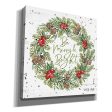 Be Merry & Bright Wreath  by Cindy Jacobs, Canvas Wall Art Fashion