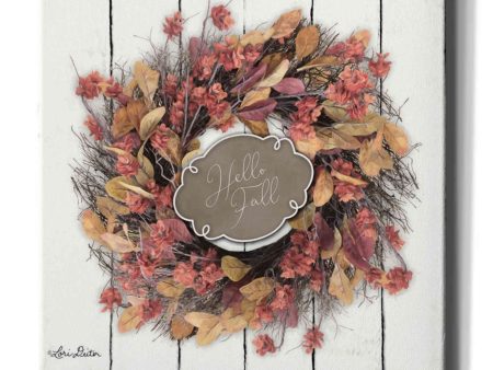 Hello Fall Wreath  by Lori Deiter, Canvas Wall Art Online