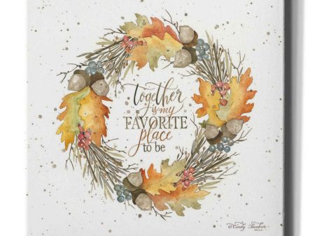 Together Wreath  by Cindy Jacobs, Canvas Wall Art Cheap