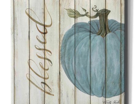 Blessed Blue Pumpkin  by Cindy Jacobs, Canvas Wall Art For Discount