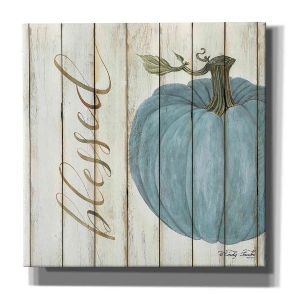 Blessed Blue Pumpkin  by Cindy Jacobs, Canvas Wall Art For Discount