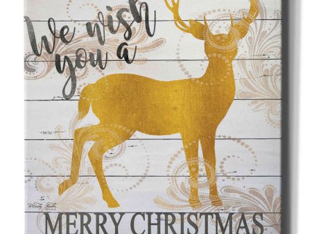 We Wish You a Merry Christmas Deer  by Cindy Jacobs, Canvas Wall Art Online now