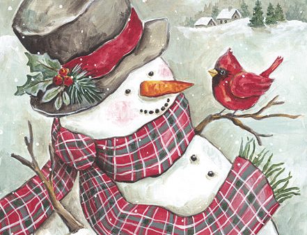 ART1341 - Snowman and Cardinal Friends - 12x16 Supply