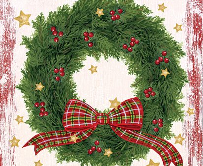 ALP2519 - Merry Christmas Wreath - 12x16 Supply