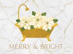 ALP2508 - Merry & Bright Christmas Bathtub - 16x12 Discount