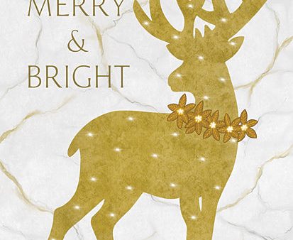 ALP2506 - Merry & Bright Reindeer - 12x16 Online now