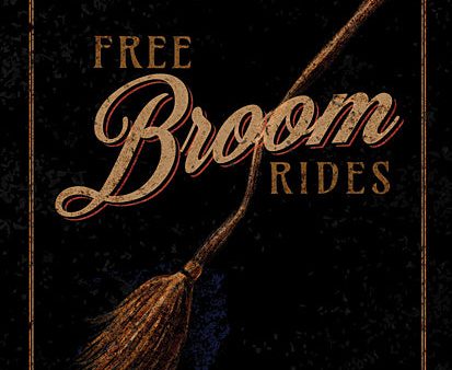 MAT191 - Free Broom Rides - 12x16 Cheap