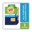 Dobie All-purpose Cleaning Pad, 4.3 X 2.6, 0.5  Thick, Yellow, 3 pack Online Hot Sale