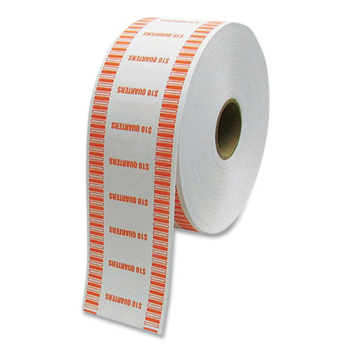 Automatic Coin Wrapper Roll For Coin Wrapping Machines, Quarters, $10.00, Kraft orange, 2,000 roll, 8 Rolls carton Online Sale