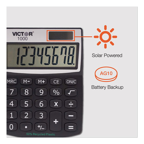 1000 Minidesk Calculator, 8-digit Lcd Supply