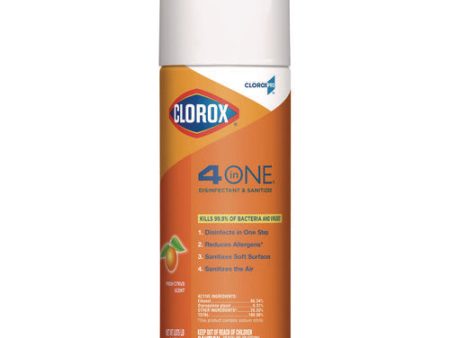 4-in-one Disinfectant And Sanitizer, Citrus, 14 Oz Aerosol Spray Fashion