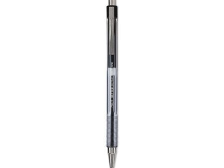 Better Ballpoint Pen, Retractable, Fine 0.7 Mm, Black Ink, Smoke Barrel, Dozen Cheap