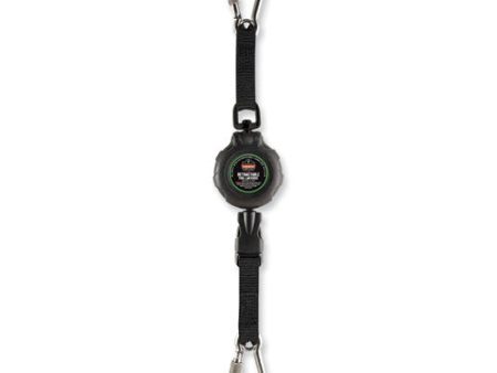 Squids 3000 Retractable Tool Lanyard With Carabiner Anchor, 1 Lb Working Capacity, 48  Long, Black Online Sale