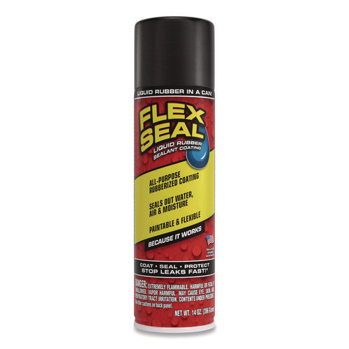 Liquid Rubber Sealant Coating Spray, 14 Oz Can, Black For Discount