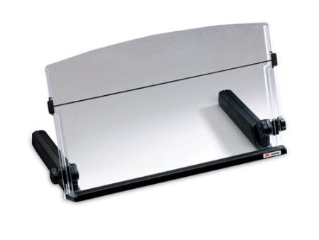 In-line Freestanding Copyholder, 300 Sheet Capacity, Plastic, Black clear Online