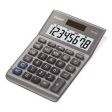 Ms80b 8-digit Battery And Solar Basic Calculator, Lcd, Silver For Cheap