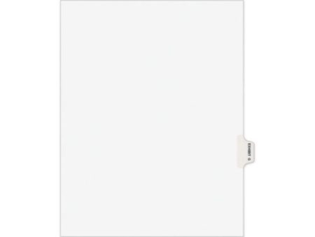 Avery-style Preprinted Legal Side Tab Divider, 26-tab, Exhibit G, 11 X 8.5, White, 25 pack Discount