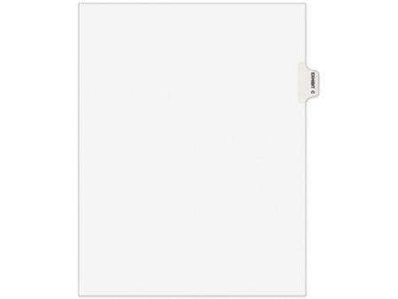 Avery-style Preprinted Legal Side Tab Divider, 26-tab, Exhibit C, 11 X 8.5, White, 25 pack, (1373) Online now