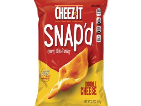 Cheez-it Snap d Crackers, Double Cheese, 2.2 Oz Pouch, 6 pack Hot on Sale