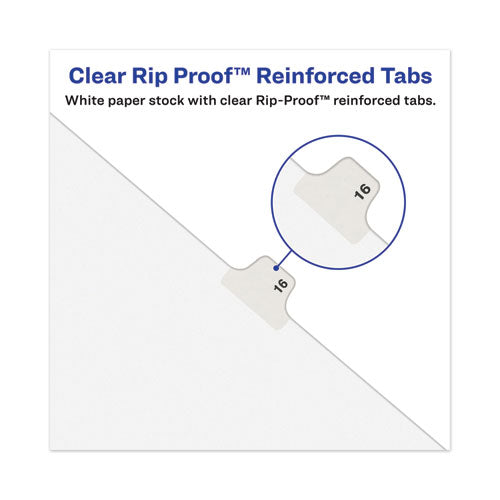 Avery-style Preprinted Legal Side Tab Divider, 26-tab, Exhibit I, 11 X 8.5, White, 25 pack, (1379) Hot on Sale