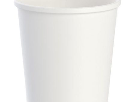 Flexstyle Double Poly Paper Containers, 16 Oz, White, Paper, 25 pack, 20 Packs carton Sale