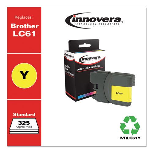 Remanufactured Yellow Ink, Replacement For Lc61y, 750 Page-yield For Cheap