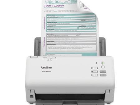 Ads-4300n Professional Desktop Scanner, 600 Dpi Optical Resolution, 80-sheet Auto Document Feeder Hot on Sale