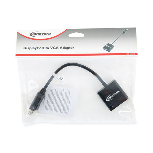 Displayport To Vga Adapter, 0.65 Ft, Black For Sale