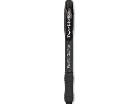 Profile Gel Pen, Retractable, Medium 0.7 Mm, Black Ink, Translucent Black Barrel, 36 pack Fashion