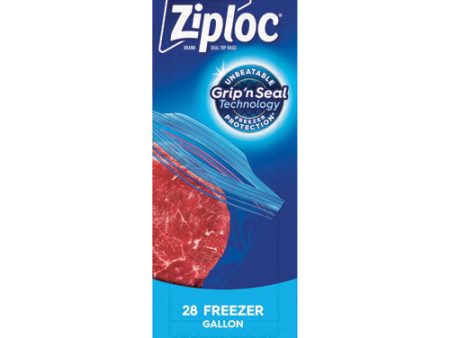 Zipper Freezer Bags, 1 Gal, 9.6  X 12.1 , Clear, 28 Bags box, 9 Boxes carton Supply