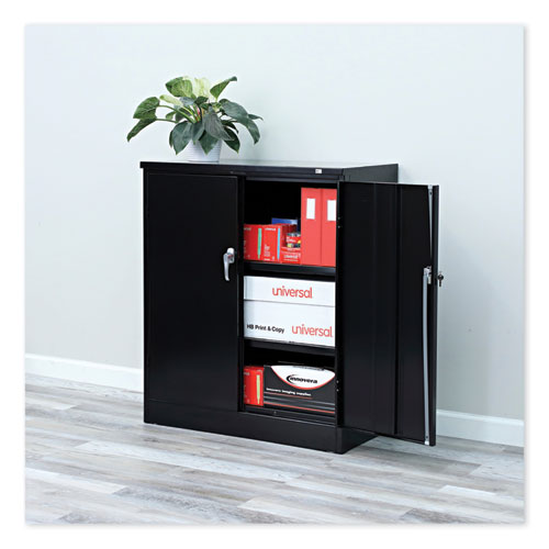 Assembled 42  High Heavy-duty Welded Storage Cabinet, Two Adjustable Shelves, 36w X 18d, Black Online