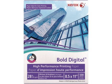 Bold Digital Printing Paper, 100 Bright, 28 Lb Bond Weight, 8.5 X 11, White, 500 ream Fashion